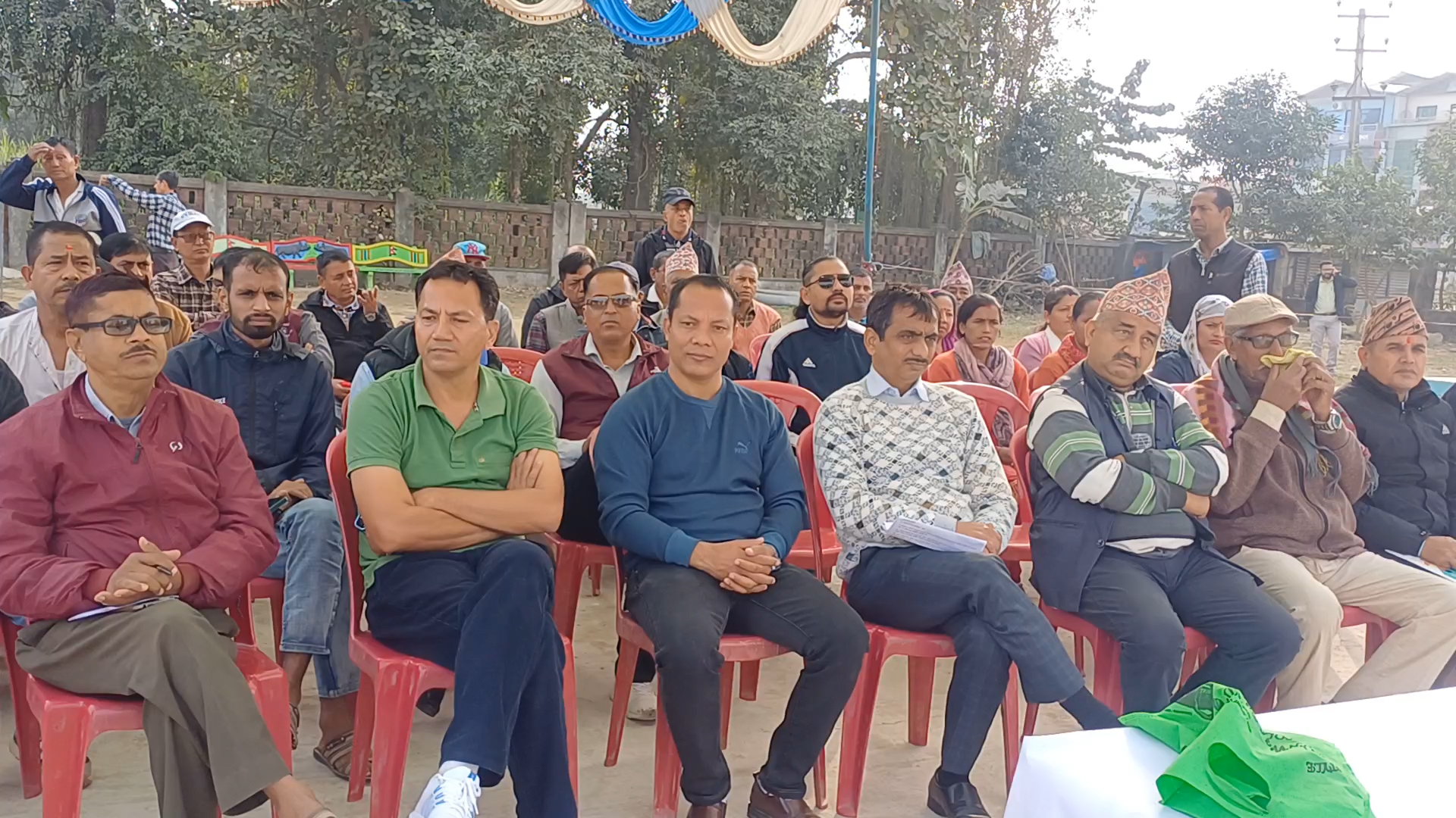 लुम्बिनी चिनी मिलको प्रदुषण न्युनिकरण गर्न माग गर्दै स्थानियहरु आन्दोलित