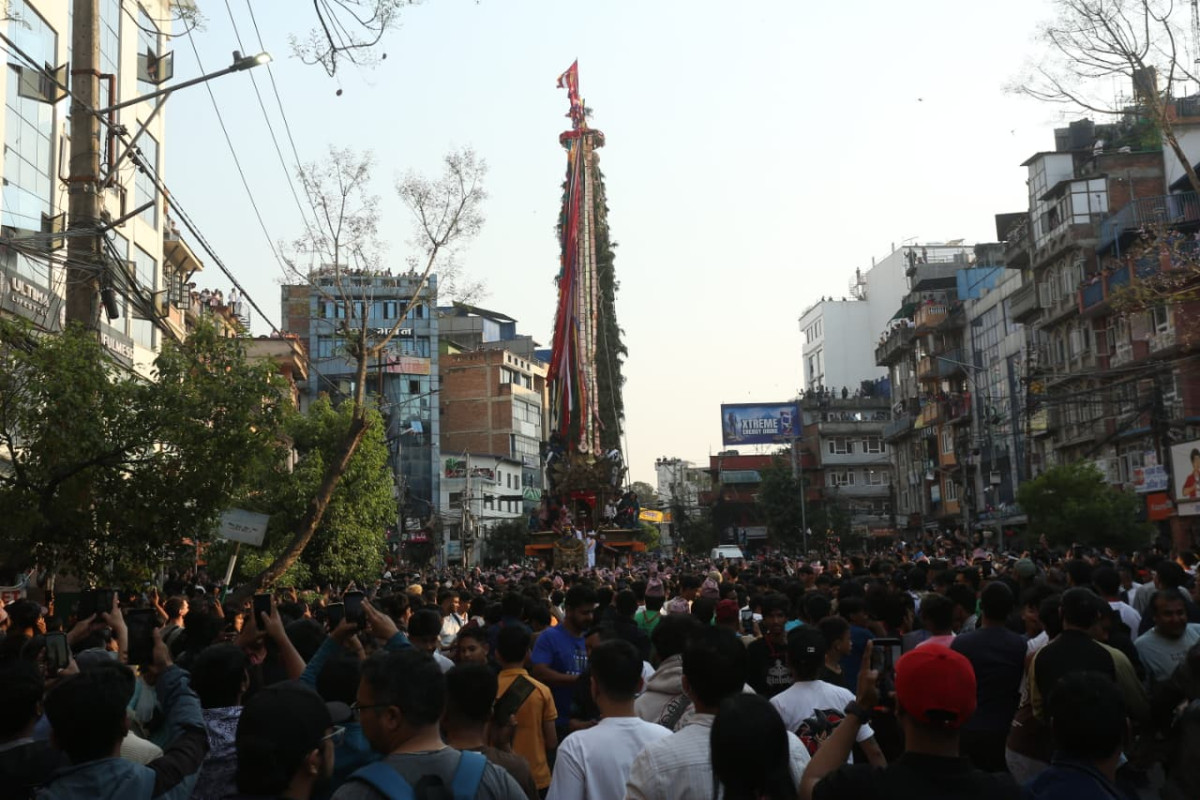 रातो मत्स्येन्द्रनाथको रथ तान्न शुरु (तस्बिरसहित)