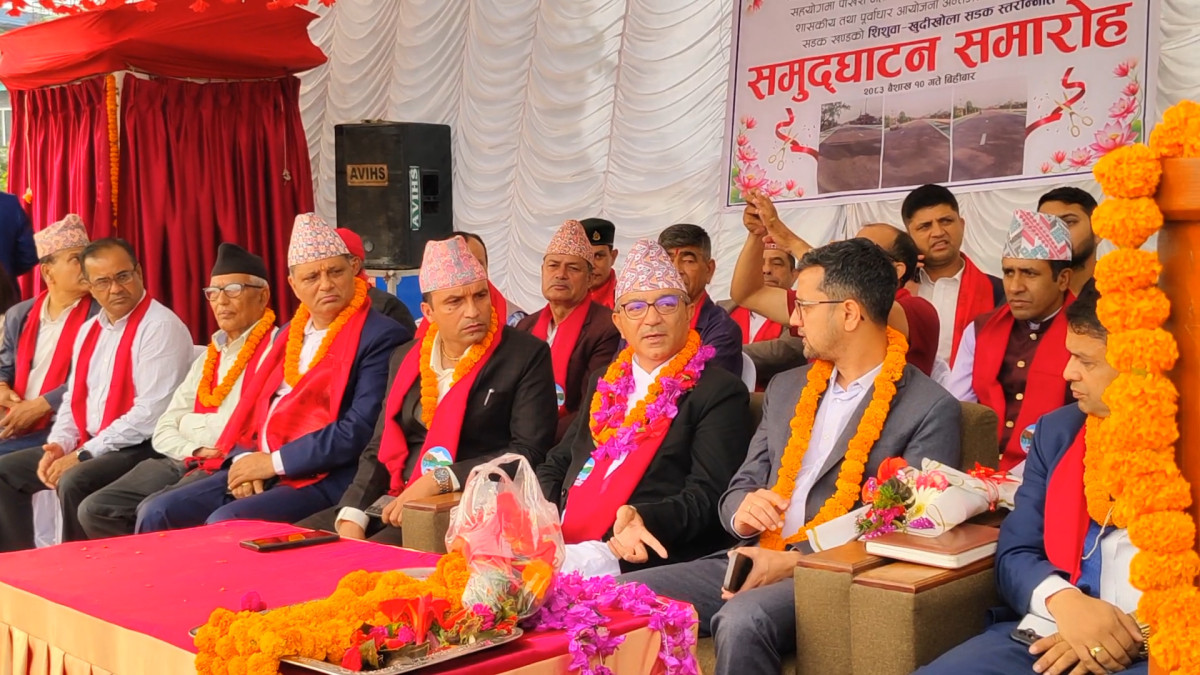 शिशुवा–खुदीखोला सडकको उद्घाटन