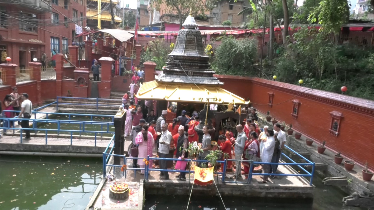काठमाडौंको मत्स्यनारायणमा एक महिने पुरुषोत्तम मास मेला शुरु